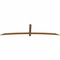 Ekena Millwork Bellingham Timber Gable Bracket, Western Red Cedar, 108"W x 27"H x 1 1/2"D x 3 1/2"F, 6/12 Pitch GBW108X27X0204BEL00SWR - alternate 4
